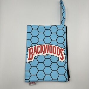 Backwoods Baby Blue Hexagon Pattern Travel‎ Accessory Pouch Bag